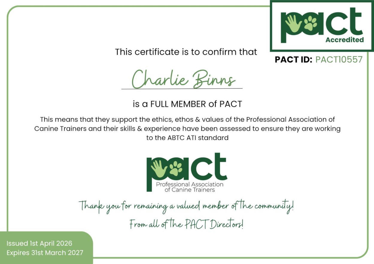 PACT Certificate